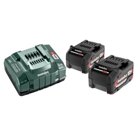 Metabo 685051380 18v Basic Set Inc 2x 5.2Ah Li-Power Batteries & ASC 145 Charger