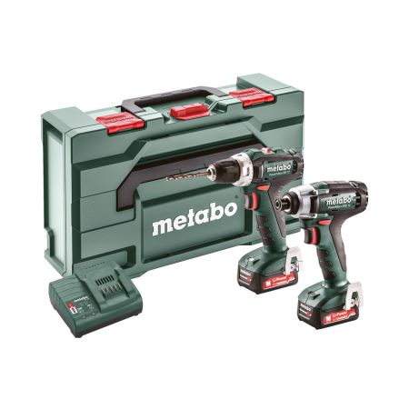 Metabo Combo Set 2.7.1 12v Combi Drill & Impact Driver Kit Inc 2x 2.0Ah Batts 685166590