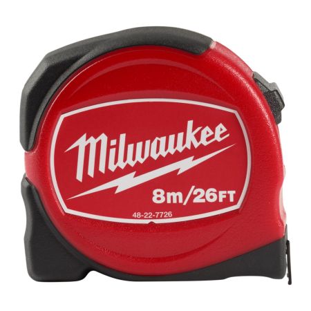 Milwaukee 48227726 Slimline Tape Measure S8-26/25 8m / 26ft