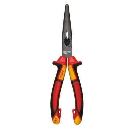 Milwaukee 4932464565 VDE Long 45 Degree Round Nose Pliers 205mm