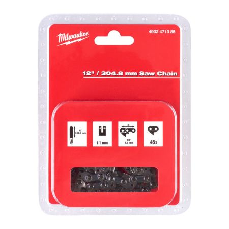 Milwaukee 4932471385 304.8mm / 12" Replacement Saw Chain For M18 FCHSC x1 Pcs