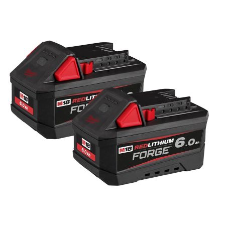 Milwaukee M18 FB6 18v FORGE 6.0Ah RED LITHIUM Battery Twin Pack