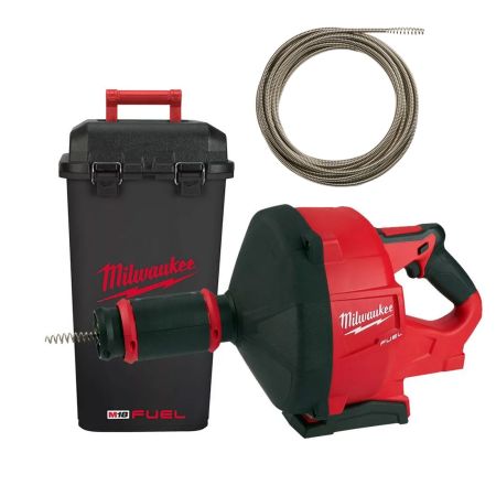 Milwaukee M18 FUEL FDCPF8-0C 18v Handheld Drain Cleaner 8mm - 10.6m Body Only Inc Closed Bucket