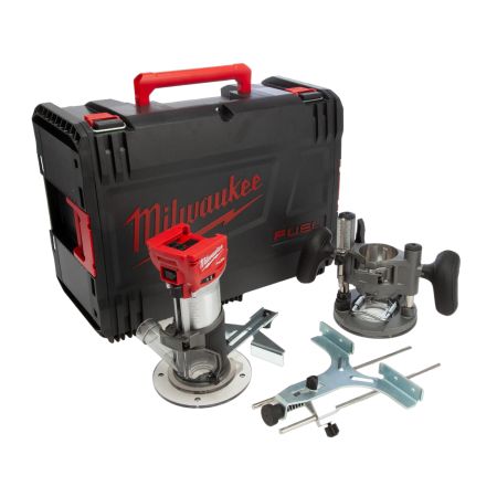 Milwaukee M18 FTR-0X 18v Fuel Brushless 1/4" Trim Router Body Only In Carry Case