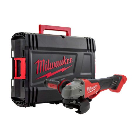 Milwaukee M18 FUEL FSAGV115XPDB-0X 18v Brushless 115mm Braking Variable Speed Angle Grinder In Carry Case