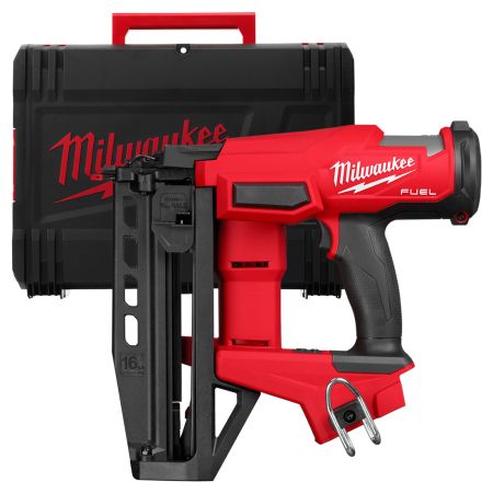 Milwaukee M18 FN16GS-0X FUEL Brushless 16GA Straight Finish Nailer Body Only In Case