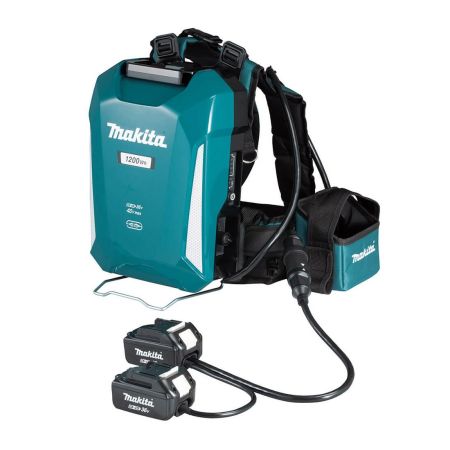 Makita PDC1200A01 Twin 18v LXT/36v/40v Max Direct Connection Portable Power Supply Backpack