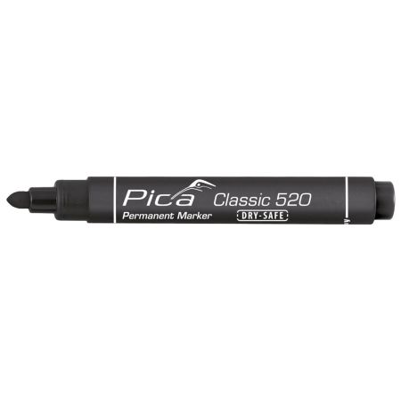 Pica 520/46/SB Classic Permanent Marker With Round Tip Black