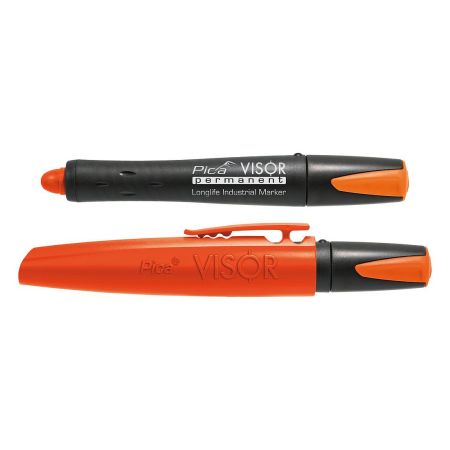 Pica 990/054 VISOR Permanent Longlife Industrial Crayon Marker - Orange