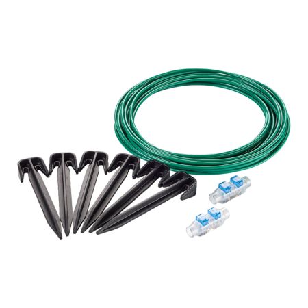 Bosch Green Boundary Wire Repair Kit Inc 10m Perimeter Wire, x20 Pegs, x2 Wire Connectors