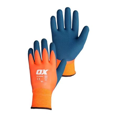 OX Tools Waterproof Thermal Latex Glove Size 10 (XL)