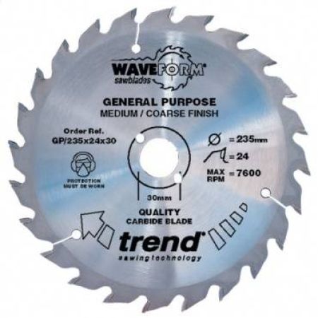 Trend GP/184X24X20 Saw blade general purpose 184mm x 24 th. x 20mm