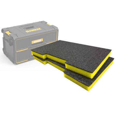 Shadow Foam SFI-DTSYSD230Y DeWalt TOUGHSYSTEM Drawers Insert Twin Pack 30mm Yellow