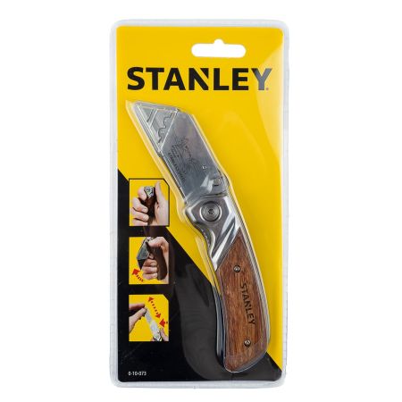 Stanley 0-10-073 Folding Pocket Knife with Wooden Handle