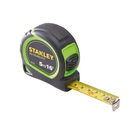 Stanley 130601 Hi-Vis Tylon Pocket Tape 5m / 16' 