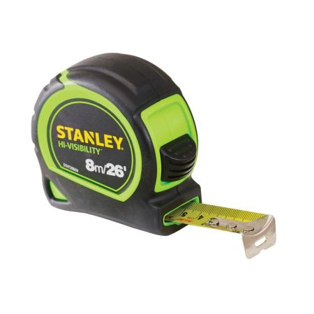 Stanley 130602 Hi-Vis Tylon Pocket Tape 8m / 26' 