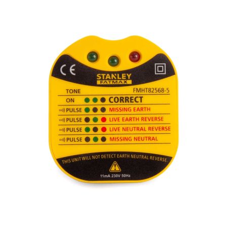 Stanley FATMAX FMHT82568-5 UK Wall Plug Tester