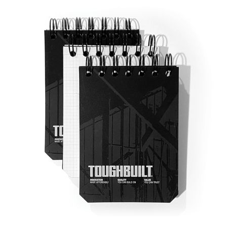 ToughBuilt TB-56-S-3 Grid Jobsite Notebooks 3 Pack Size Small