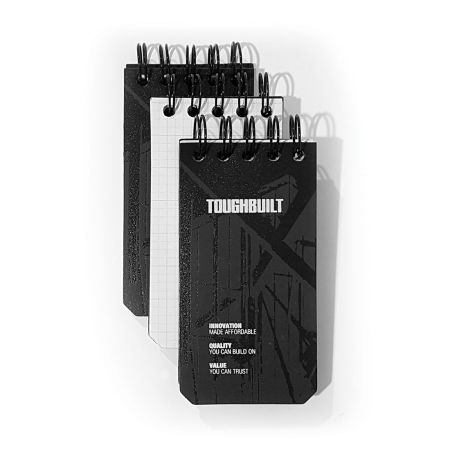 ToughBuilt TB-56-XS-3 Grid Jobsite Notebooks 3 Pack Size Extra Small