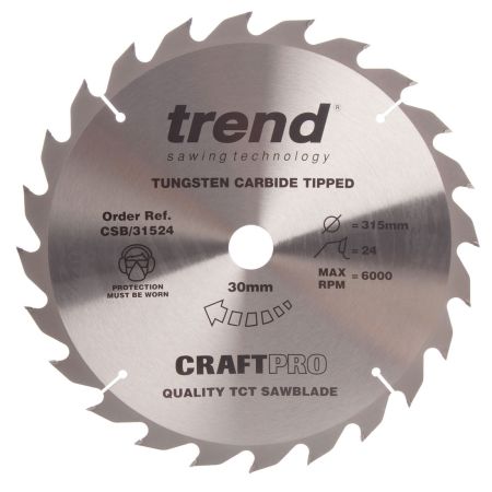 Trend CSB/31524 CraftPro Saw Blade 315mm x 24T x 30mm