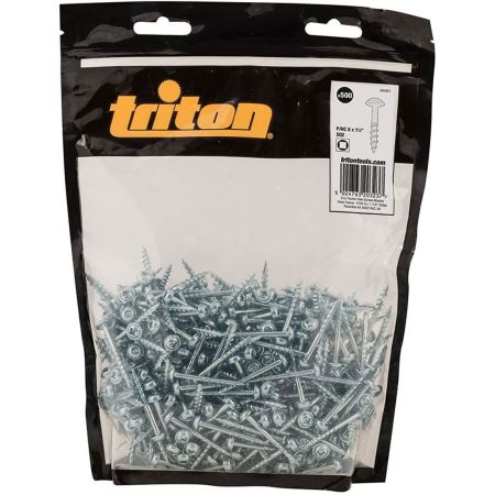 Triton P/HC 560821 Washer Head Coarse Coated Pocket-Hole Screws 8 x 1-1/2" x500 Pcs