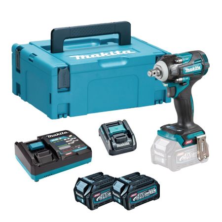 Makita TW004GD203 40v Max XGT 4-Speed Brushless Impact Wrench Inc 2x 2.5Ah Batteries