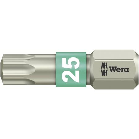 Wera 3867/1 TS Torx TX 25 Torsion Stainless Steel Bits 25mm 071035