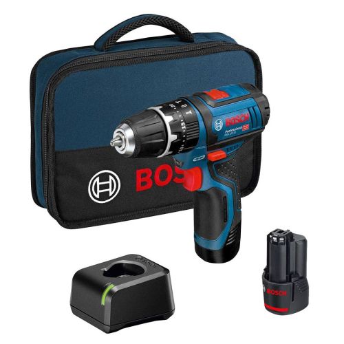 Bosch GSB 12V-15 Professional Cordless Combi Drill inc 2x 2.0Ah Batteries