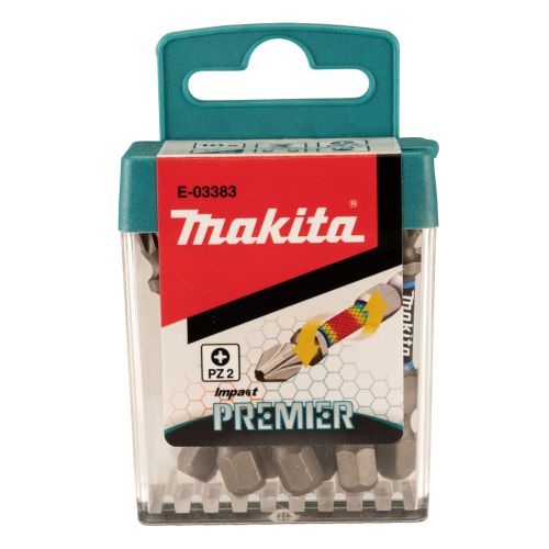 Makita E-03383 Impact Premier Double Ended PZ2 Bits 50mm x 1/4