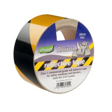 UltraTape 275010BYUL 50mm x 10m Black And Yellow Reflective Tape