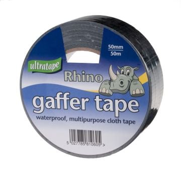 UltraTape 435050BKRH 50mm x 50m General Purpose Black Cloth Tape