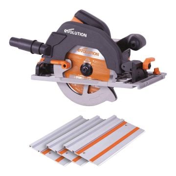 Evolution R185CCSX 185mm Circular Saw With TCT Blade & 1020mm Track