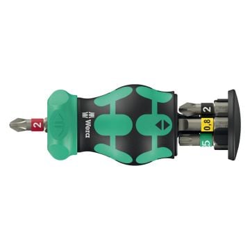 Wera 008892 Kraftform Kompakt Stubby Magazine RA 2 Ratchet Bit Screwdriver x6 Pcs