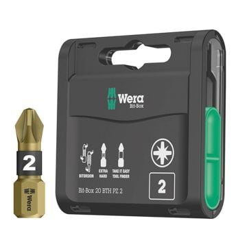 Wera BTH PZ2 20 Pc Bit Set In Bit-Box 05057762001