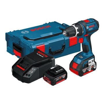 Bosch Professional GSR 18 V-LI Drill Driver Inc 2x 4.0Ah Batts 0601866177