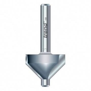 Trend 10H/1X1/4TC Pin guided chamfer bevel cutter 45 deg.