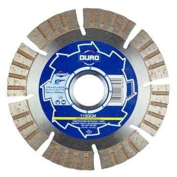 DURO 115DCM Standard Diamond Construction Blade 115mm / 4½"
