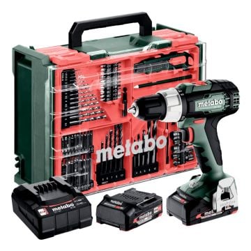 Metabo SB 18 L 614053940 18v Cordless Combi Drill Inc 2x 2.0ah Batteries & Accessory Set