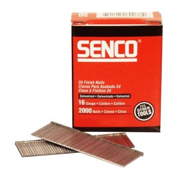 Senco RX19EAA 16g x 45mm Galvanized Straight Brad Nails x2000 Pcs