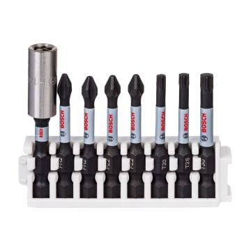 Bosch Impact Control x8 Pc Assorted 50mm Screwdriver Bit Set 2608522326