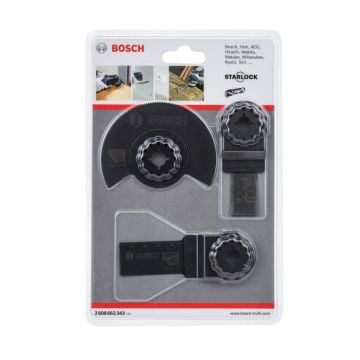 Bosch Starlock Universal Multi-Cutter Blade Set for Wood x3 Pcs 2608662343