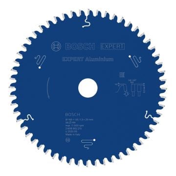 Bosch EXPERT 165mm 1.8mm x 20mm 56T Aluminium Circular Saw Blade