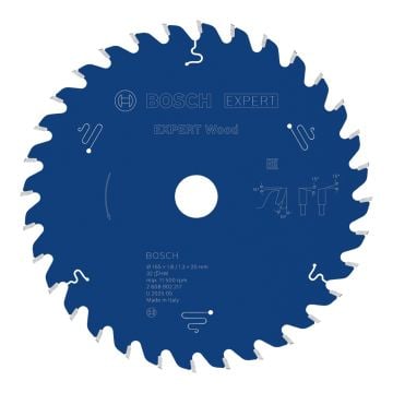Bosch EXPERT 2608902217 Circular Saw Blade 165 x 1.8 x 20mm 32T