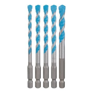 Bosch Expert 2608902290 HEX-9 Multi Construction Drill Bit Set x5 Pcs