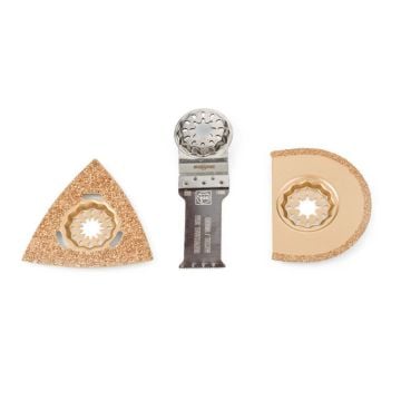 Fein Starlock Tile Working MultiTool Accessories Combo x3 Pcs 35222967070