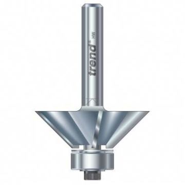 Trend 41/5X1/4TC Guided 3 flute 45 degree chamfer x 11mm cut