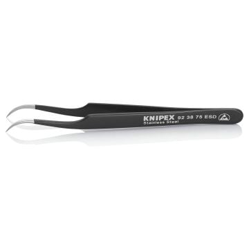 KNIPEX 92 38 75 ESD Universal Tweezers ESD Smooth 118mm