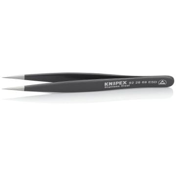 KNIPEX 92 28 69 ESD Universal Tweezers ESD Smooth 120mm