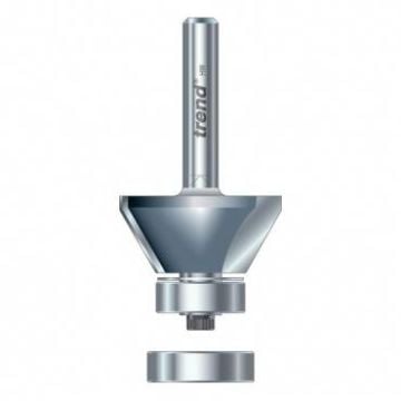 Trend 46/3X1/4TC Bevel trimmer 20 mm dia. 14mm lng.