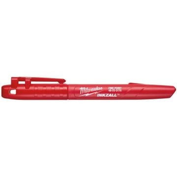 Milwaukee 48223170 Inkzall Jobsite Fine Point Red Marker